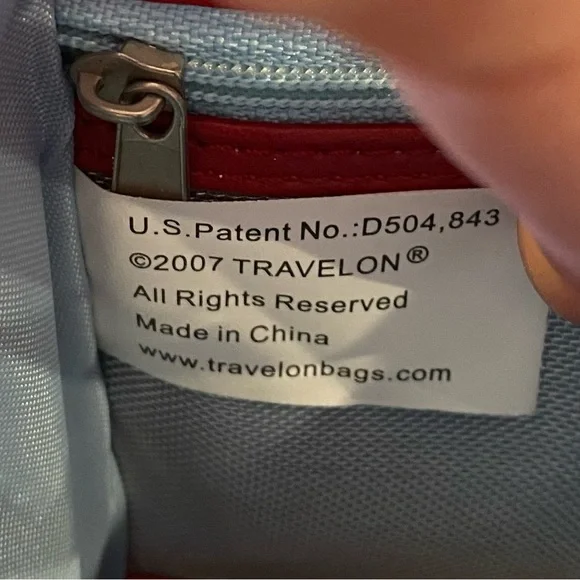 Travelon Mini Thin AntiTheft Red Crossbody EUC - Picture 5 of 10